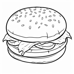 delicious hamburger