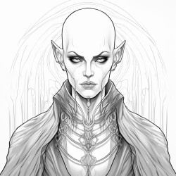 tall bald male vampire short women sorceress