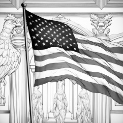 german flag and american flag friendship