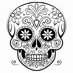 a skull for the day of the dead