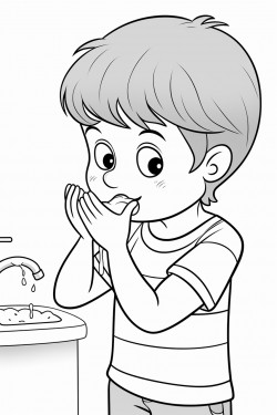 washing nose and mouth one step