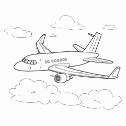 airplane flying in the sky