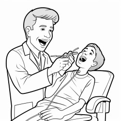 dentist takes out tooth of a guy