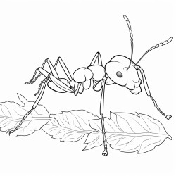 ant a large red ant that can be found in forests
