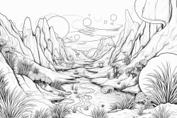 natural habitat of a strange planet