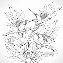 birds of paradise flowers