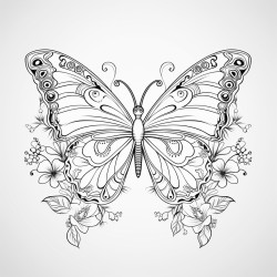butterfly floral