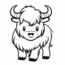 create a cute yak