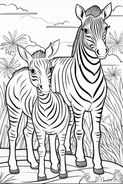coloring book with animals for children