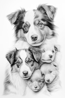 dog with puppies