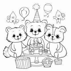 cute animals party