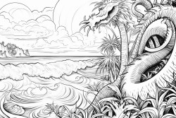 palm trees tornado dragons