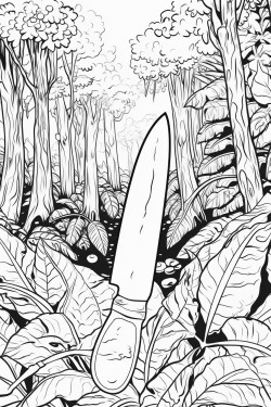 rcolte du cacao dans une jungle avec machette