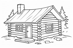 doucet log house