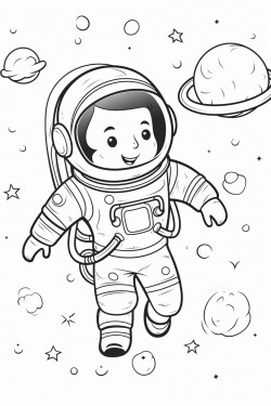 astronaut in space