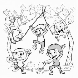 adventure sense people swinging on vines and fighting monsters