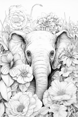 un mural infantil con animales y plantas
