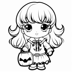 halloween girl kaiwaii