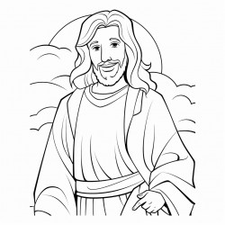coloring activity about the character of jesus