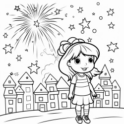 celebration with fireworks