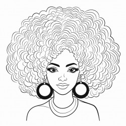 afro woman