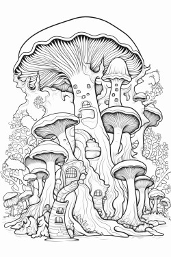 a magical forest with enchanted trees