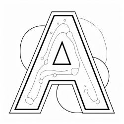 trace the letter a
