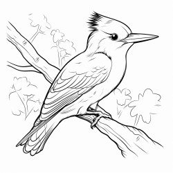 autum wood land woodpecker