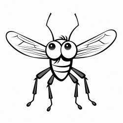 house fly flying fun ink