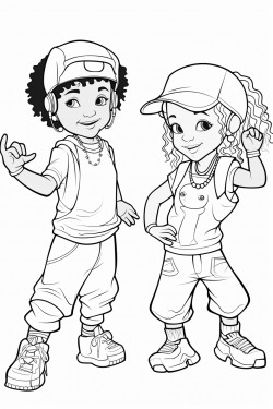 dancing ballerina and hip hop boy