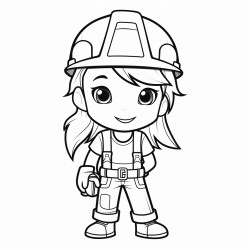 a woman construction worker
