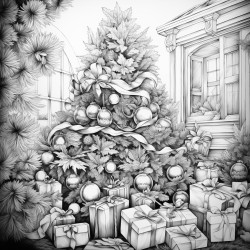 christmas pictures with patterns inside of it