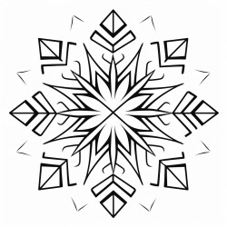 snowflakes cut out of paper