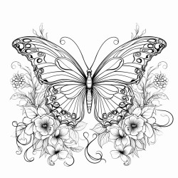 butterfly floral