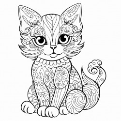 simple cute cat