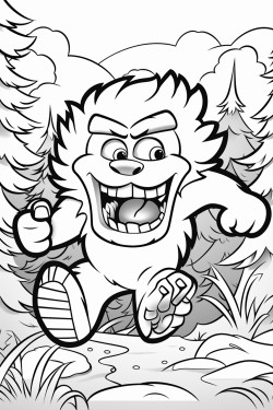 monster running wild