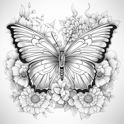 beautiful butterfly landing on a flower