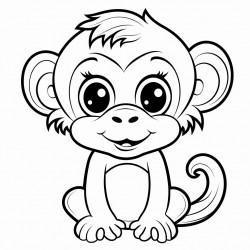 a cute monkey