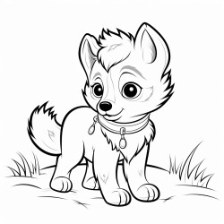 a cute kayuungaq  coloring bookvector white background black and white black drawing