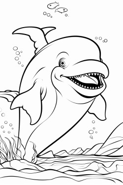 whale with close eyses