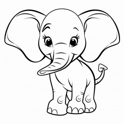 cute comicelefant