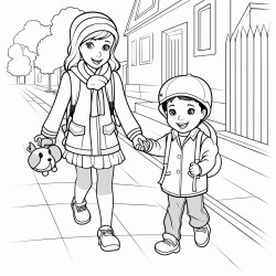 walk on the pavement