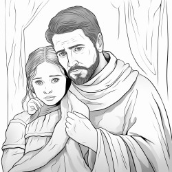 a girl missing her father