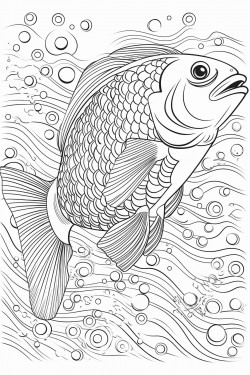 fish swimming in the sea