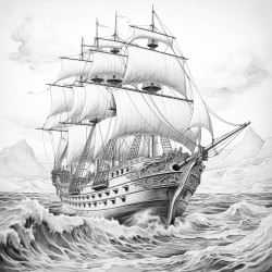 ship on the ocean