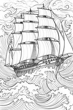 the ship is made to face the waves and the man the troubles