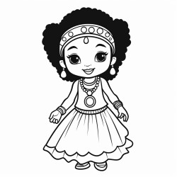black girl beads