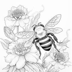 bumblebee visits flower
