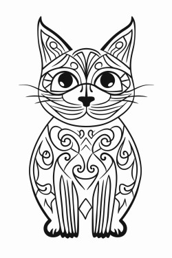 gatto con occhi grandi