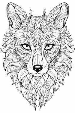 animal with mandala